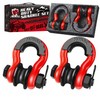 AMBULL Upgraded Snatch Block, 3/4" D Ring Shackle (2 Pack)