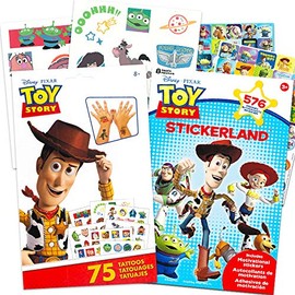 Toy Story Party Favors Pack ~ Bundle Includes Over 350 Toy Story Stickers and 75 Toy Story Tattoos (Party Supplies)
