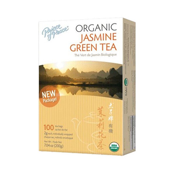 Organic Green Tea Jasmine 100 Bag  by Prince Of Peace