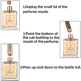 AUGEN Portable Mini Refillable Perfume Atomizer Bottle Atomizer Travel Size Spray Bottles Accessories 5ml - 1 Piece (Black)