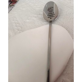 My Yogurt Gift Spoon for Yogurt Lover Women Men Christmas Birthday Gifts for Son Sister Yogurt Spoons Gifts for Husband Mom Grandma Funny Engraved Spoon Yogurt Lover Gifts