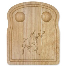 'Labrador Running' Wooden Breakfast Board (WB00079805)