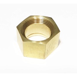 Sellerocity Brass 3/4" Compression Tube Size Nut & Ferrule Sleeve Combo for Pneumatic Water Pipe