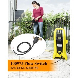 100975 Flow Switch for Pressure Washer, Flow Switch Fit for General Pump, 12.0 GPM, 5000 PSI, Mounts in Any Position