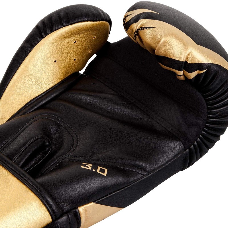 Venum Unisex Challenger 3.0 Boxing Gloves, Black/Gold, 12 oz /