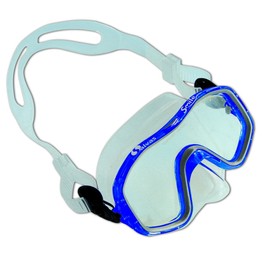 Salvas Smile Childrens Diving Mask - Blue (Transparent Blue/Silver)