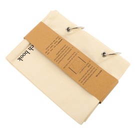 Blank Fabric Sketchbook Linen Folding Portable Travel Journal Fabric Planner Notebook Stitchbook for Drawing Writing for Travelers Making Plans, Writing Memos Office School