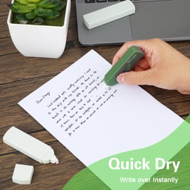 GEEHUA 6Pcs White Out Tapes, Mini Whiteout Correction Tape, Cute Whiteout Quick Dry Instant Correct 118Ft Aesthetic Correction Tape Set for Students Writing School Home Office Supplies(Gradient Green)