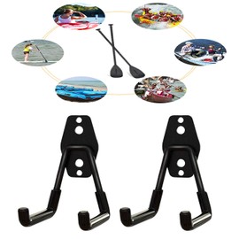 Todefrgu Kayak Oars Holds Rack, Paddle Mount Hanger, Kayak Paddle Wall Hanger, Paddle Rack Perfect for Display & Storage Wall Mounts, for Oar Hangers for Garage, Dock or Shed, NO Paddle - 2-Pcs