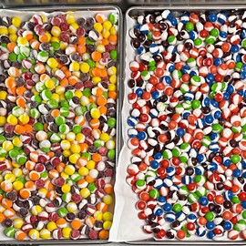 Freeze Dried Skittles Original fruit and Freeze Dried Berry Skittles 10 oz per bag