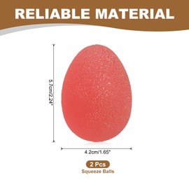 PATIKIL Hand Exercise Balls, 2 Pcs Squeeze Balls Stress Ball for Adults Grip Strengthening Occupational Equipment for Finger Wrist Strength, Pink