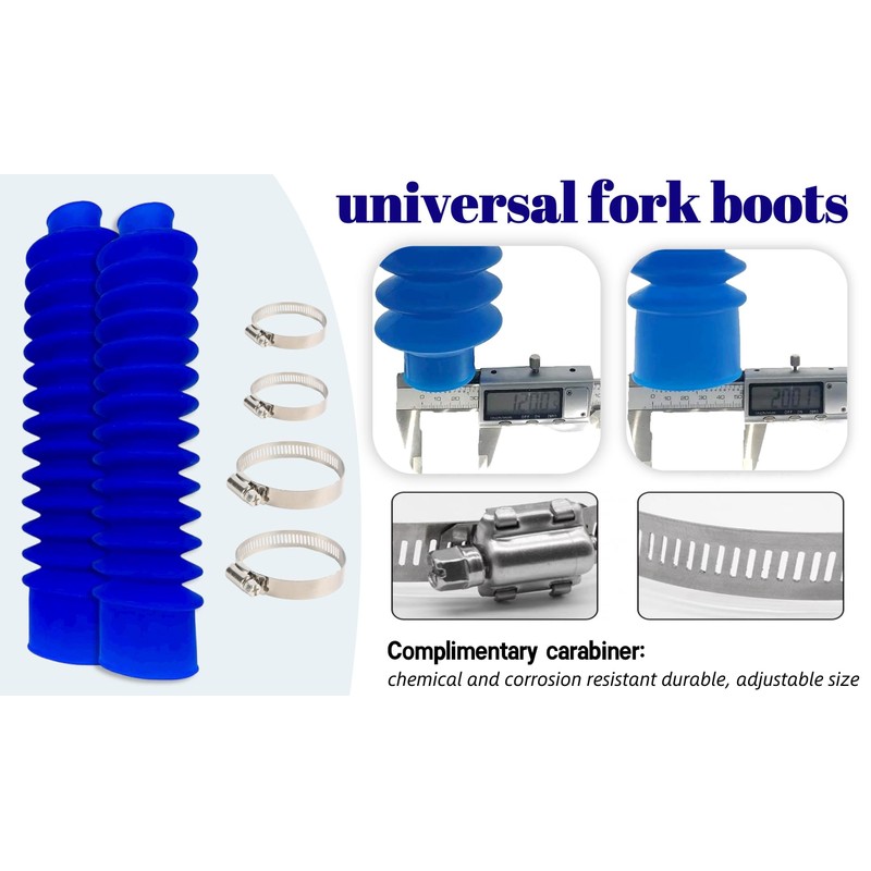 HCLLPS Universal Fork Boots for Honda ATC 200X 1983-1987