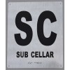 Buildingsigns.com SUB Cellar Sign Silver - ( Brush Silver 10X12)-REF24-1