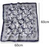 Loopunk Pack of 6 Multicolor Paisley Pattern Square Silk Scarf