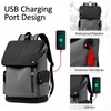 FOLOVEYA Mens Backpack 15 Inch Laptop Backpack with USB Charging
