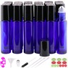 inice inice 24 Pack,10ml Roller Bottles for Essential Oils Cobalt