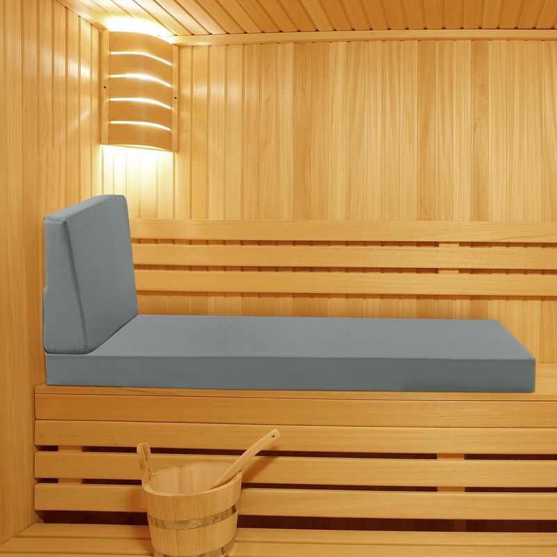 BALAPET Waterproof Sauna Seat Cushion with Lumbar Support, 3 Inch