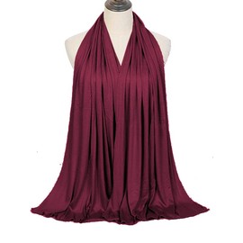 Van Der Rich ® - Plain Scarf Soft Stole 68 cm x 170 cm - Women, Bordeaux40