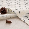 jinchan Linen Boho Double Layer Valance 18 Inch Length Herringbone