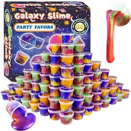 50-Pack Galaxy Slime Set – Ideal for Birthday Celebrations, Easter Basket fillers, or Party Favor Bags, This Toy is Well Suited for Children's Entertainment and Educational Reward Systems