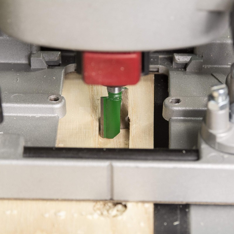Trend CraftPro Straight Two Flute Router Cutter Bit, 1/4 Inch