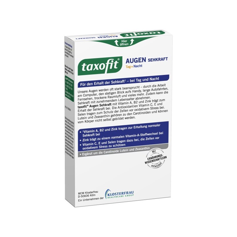 탁소피트 taxofit 아이 비전 데이+나이트 캡슐 30정 15.3g Taxofit Eye