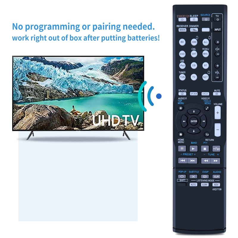 ZWP Replacement Voice Remote Control Compatible for Onn TV FHD