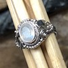 Natural Moonstone 925 Solid Sterling Silver Engagement Ring Size 6