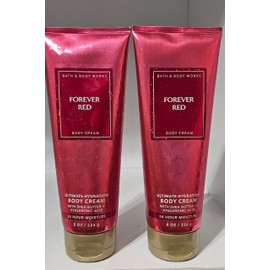 BathBody Forever Red Ultimate Hydration Body Cream, 8 oz, 24 Hour Moisture with Shea Butter and Hyaluronic Acid, Set of 2