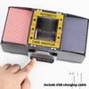 Automatic 2-Deck Card Shuffler, Battery Operated Electric Playing Card Shuffle