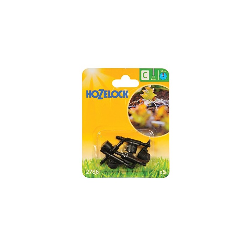Hozelock In-Line Adjustable Mini Sprinkler, 4 mm - Pack of