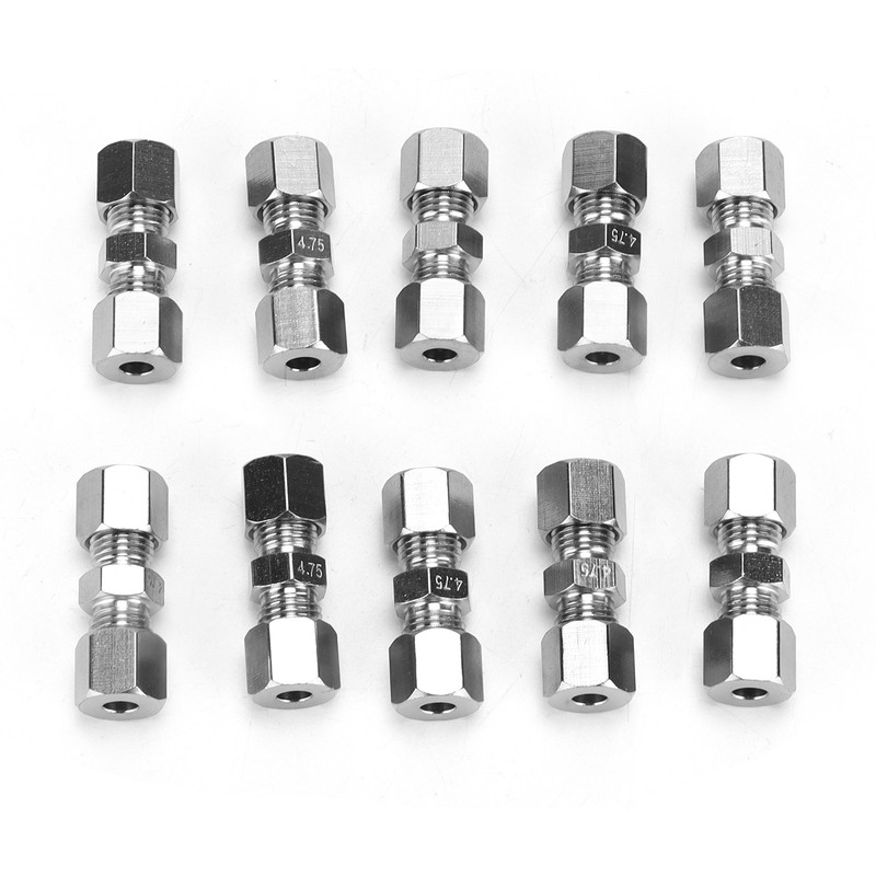 10PCS Quick Brake Line Connector for 4.75mm Braking Cable Metal