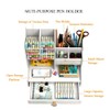 Hggzeg Desk Organiser with Drawer, Multi-Purpose Pen Holder, Stationery Desk