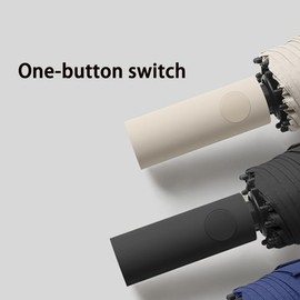 Rwnjump Umbrellas, sunshades,107CM windproof travel folding umbrellas, fully automatic open and close umbrellas, providing sun protection and rain protection, portable outdoor sunshades, designed with 60 ribs, sturdy and stable. (Navy blue)