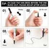 Shuttle Art Black Paint Pens, 20 Pack Fine Tip Acrylic