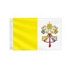 Double Sided Vatican City Boat Flag 12x18IN Vatican Citizens Marine