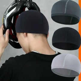 Unbranded 3pcs Cooling Skull Cap Helmet Liner Great Cycling Dome Cap Under Hard Beanie Hat