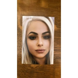 Champion Sexy WWE Champion Liv Morgan 4 X 6 Color Photo With Top Loader!