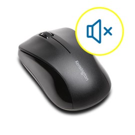 Kensington Wireless Mouse -ValuMouse Wireless 3-Button Computer Mouse with Silent Clicking, Ambidextrous Design, Scroll Wheel and USB 3.0 Connection - Black (K72392EU)