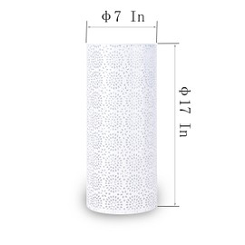 BEWBBAT Umbrella Stand Rack for Entryway, Free Standing Metal Umbrella Holder, Round Umbrella Organizer Bin with 3 Hooks for Long Short Umbrella, Walk Stick, Home Office Indoor, 17 x 7 Inch, White