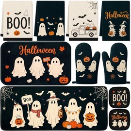 Juego de 10 accesorios de cocina de fantasmas de Halloween para el hogar