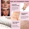 Hyesamyo Freckle Stamp Waterproof Sweatproof Long-Lasting Natural 4 Styles Freckle