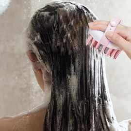 Scalp Massager Shampoo Brush - Head Scrubber Scalpp Exfoliator Anti Dandruff Brushes Heads Scrubbers For Hairwashing Portable Scrubbing Tool Home Travel, Hair Washing Massage Comb