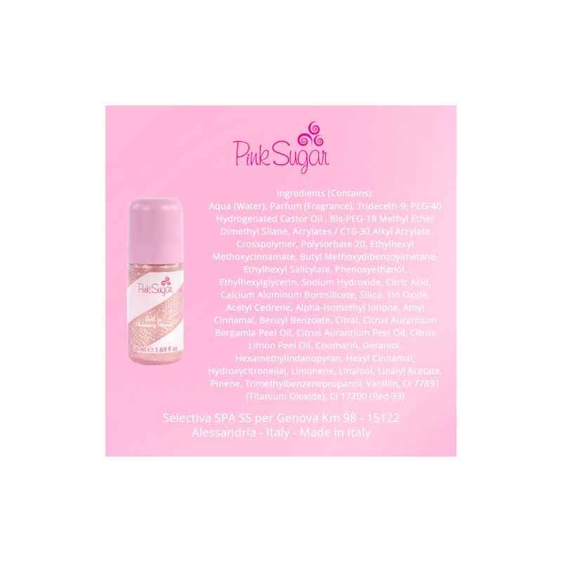 NEW! Pink Sugar Roll-On Shimmering Perfume, 50 ml