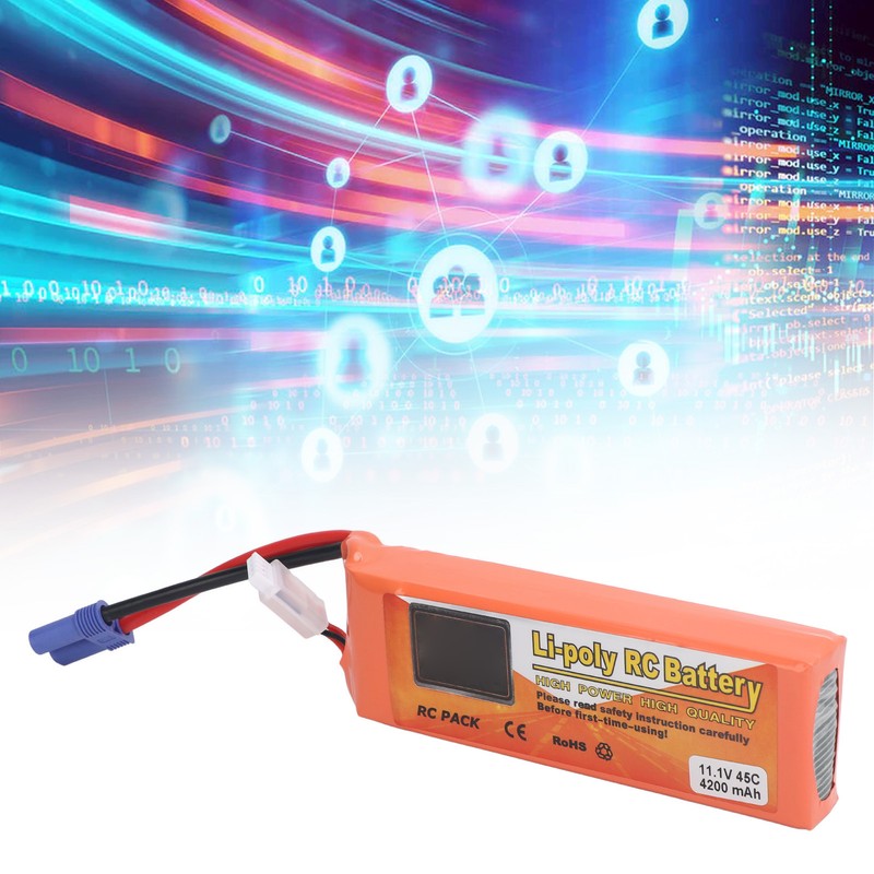 11.1v 4200mah 45C Rechargeable Toy Lithium Battery with EC5 Plug