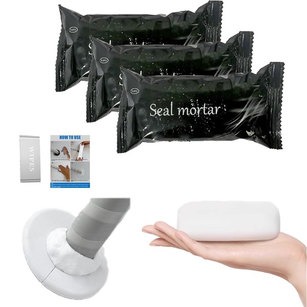 White Waterproof Duct Seal Putty (3 pcs), Moldable Plumbers Putty