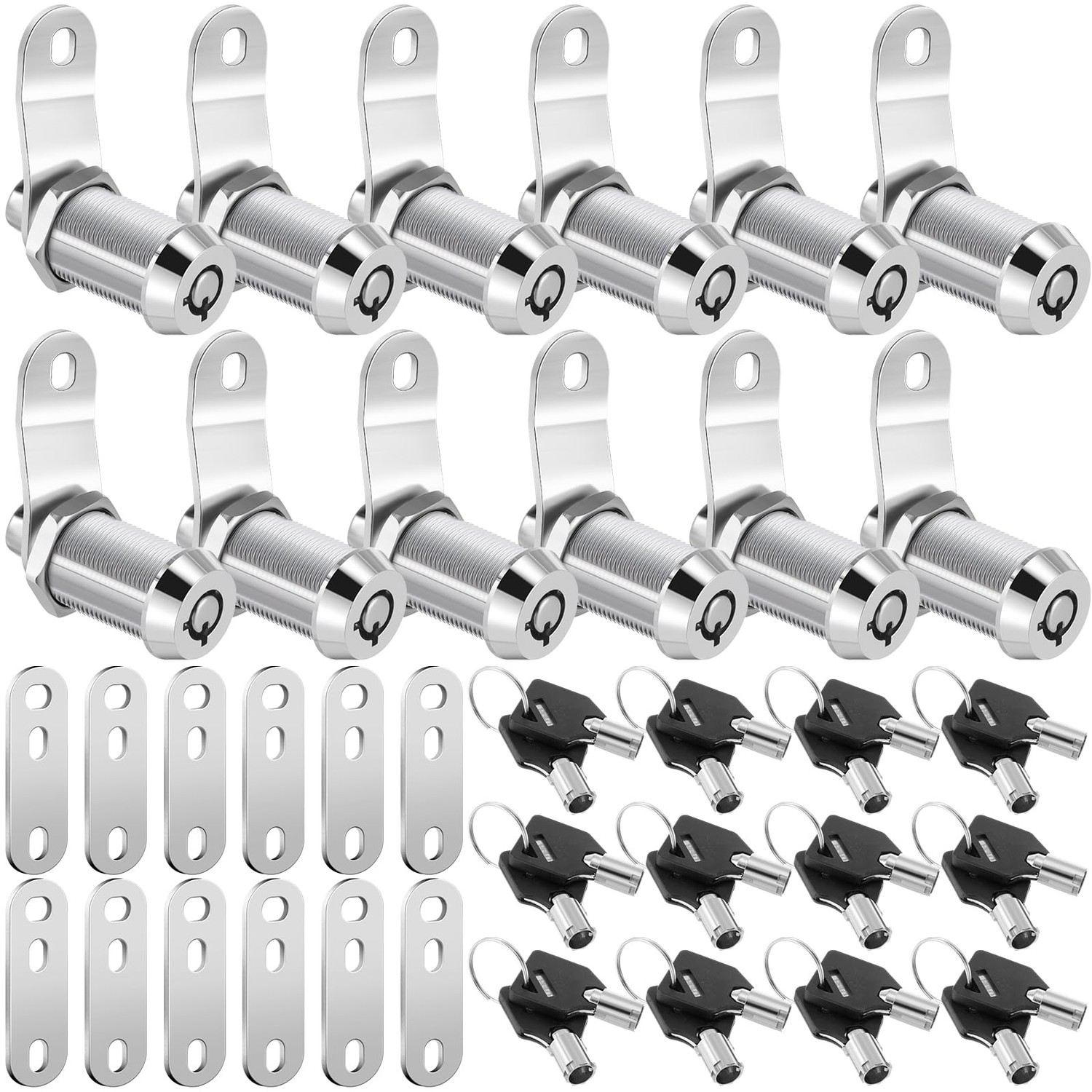 Duraaamo 12 Pack 1 1/8 Rv Camper Storage Locks Keyed Alike, Cabinet ...