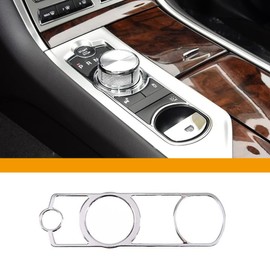 DIYUCAR Stainless Steel Car Interior Gear Shift Panel Button Frame Trim Car Stickers for Jaguar XF 2008-2015 Car Styling Accessories