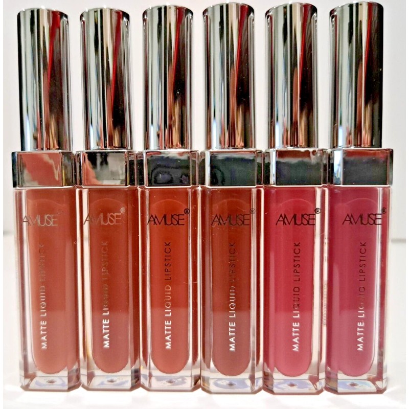 Amuse 2041-D Wholesale Matte Liquid Lip Gloss. 3 Set of