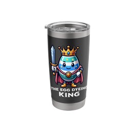 Egg Dyeing King Funny Cute Easter Painted Egg Basket Stainless Steel Insulated Tumbler